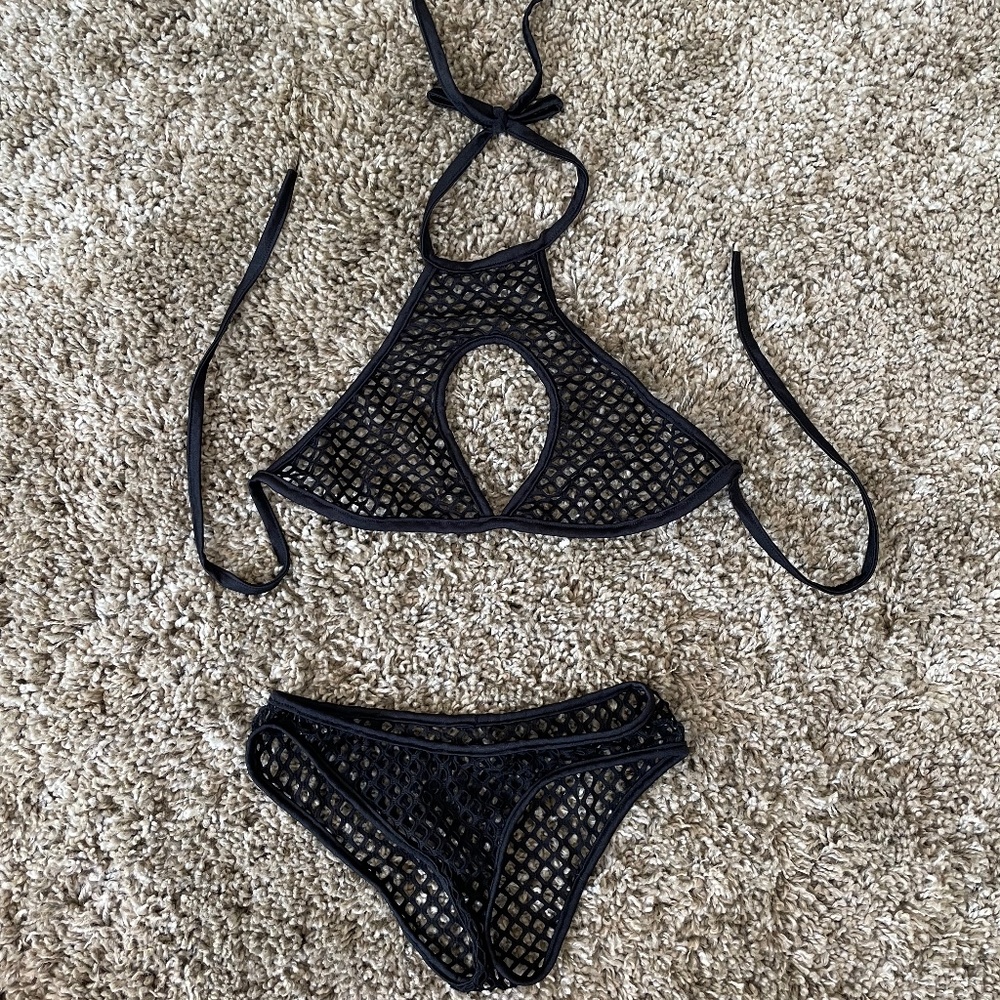 "Fish-Net" Bathing Suit